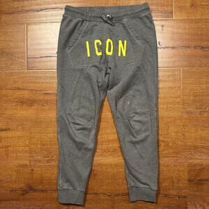 Dsquared2 Jogger Sweatpants Youth Boy 12 Gray Sweats Drop Crotch Streetwear Icon